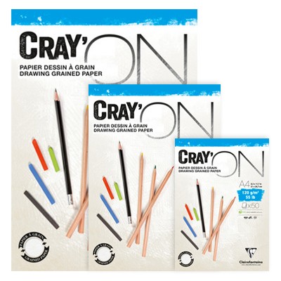 Blok rysunkowy drobnoziarnisty Cray'ON, 50ark. A3, 120g