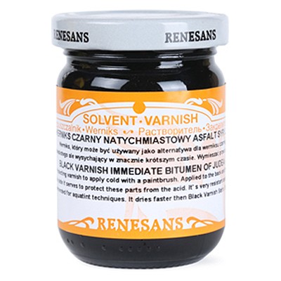 Werniks czarny natychmiastowy, Renesans, 125 ml