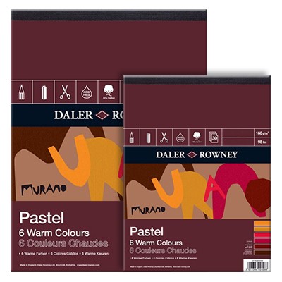 Murano Daler Rowney warm colours, blok 30,5x40,6cm, 30 ark, 160g