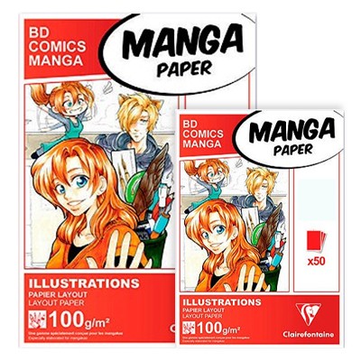 Blok Manga Illustrations 100g, Clairefontaine A3