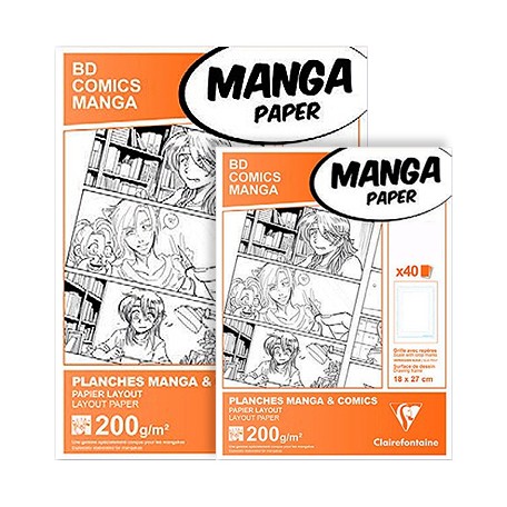 Blok Manga Comics Clairefontaine