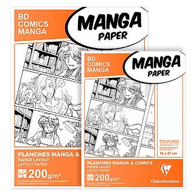 Blok Manga & Comics 200g, (podział 6) Clairefontaine A4