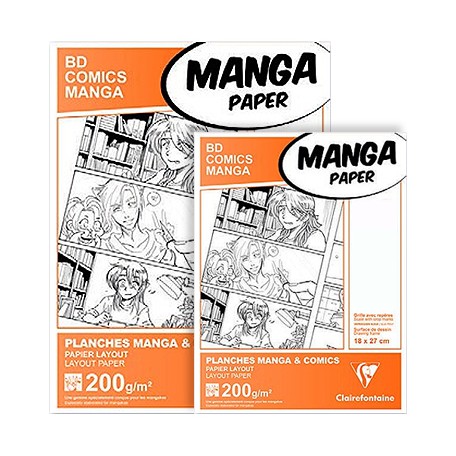Blok Manga Comics Clairefontaine