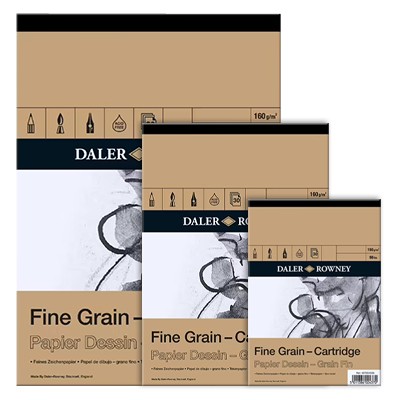 Blok rysunkowy Daler Rowney - Fine Grain, 30 kartek A5, 160g