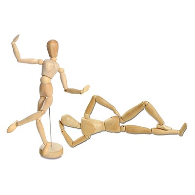 Manekin drewniany, 41cm