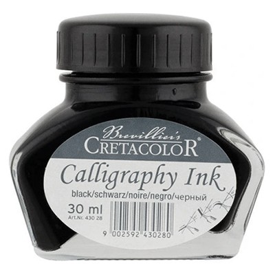 Tusz kaligraficzny czarny Cretacolor 30ml