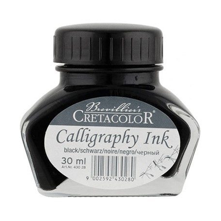 tusz kaligraficzny czarny cretacolor 30 ml