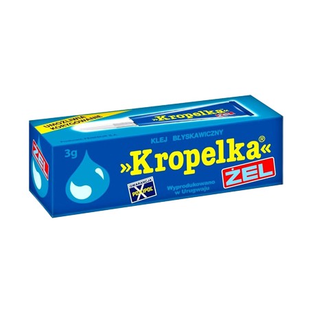 klej kropelka zel