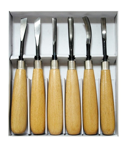 Zestaw profesjonalnych dłut cienkich, 6 sztuk