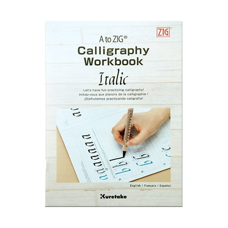 calligraphy workbook italic kuretake
