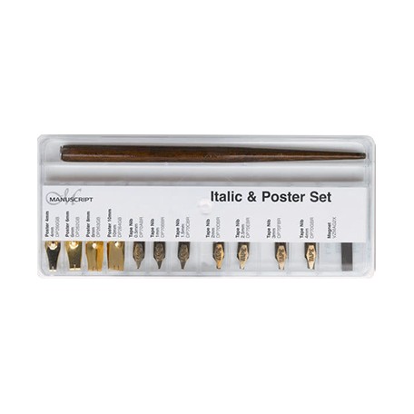 italic poste set calligraphy