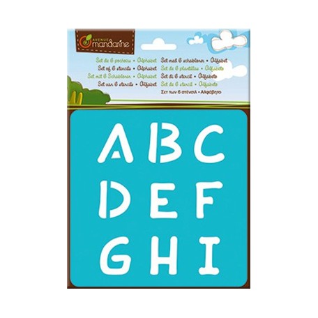 alfabet zestaw szablonow