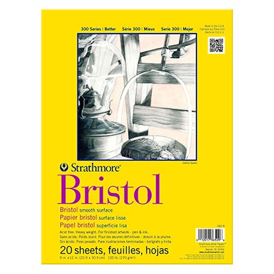 Blok Bristol smooth, Strathmore, 22,9 x 30,5 cm