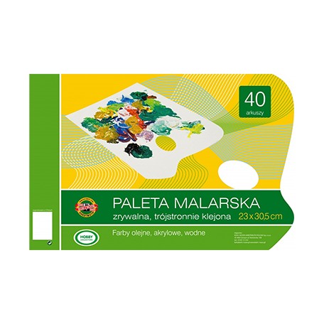 Paleta malarska papierowa