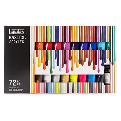 Farby akrylowe Liquitex, zestaw 72 kolory