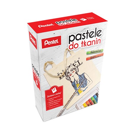 Pastele do tkanin zestaw z torbą