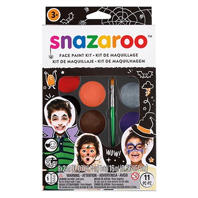 Halloween - zestaw do malowania twarzy, Snazaroo, 11 elem.