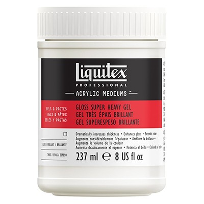 Gloss super heavy gel, żel medium błyszczące, Liquitex, 237ml