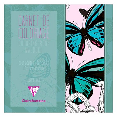 Butterflies, kolorowanki dla dorosłych, Clairefontaine 20x20cm