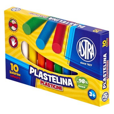 Plastelina, Astra, zestaw 10 kolorów