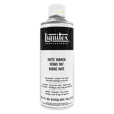 Werniks matowy do farb akrylowych Liquitex, spray 400ml