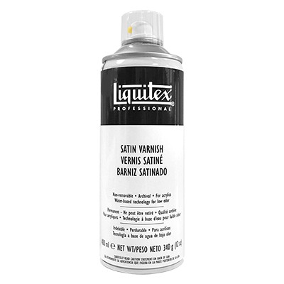 Werniks satynowy do farb akrylowych Liquitex, spray 400 ml
