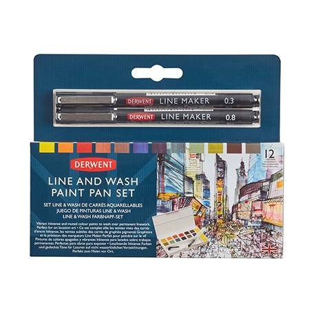 Line And Wash Paint Pan Set Derwent