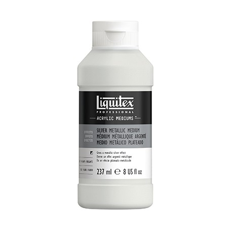 silver metallic medium fluid liquitex 237