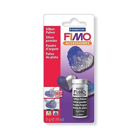 silver powder fimo