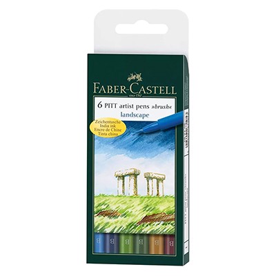 Landscape - pejzaż. Pitt Faber Castell, 6 kolorów
