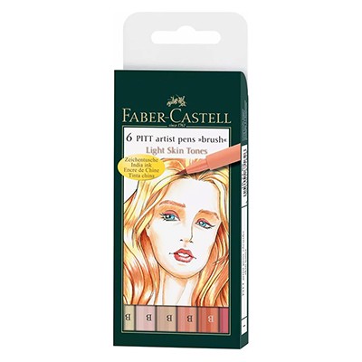Skin tones - kolory cieliste. Pitt Faber Castell, 6 kolorów