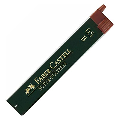 Wkłady grafitowe Faber-Castell Super-Polymer, 12 x 0.5mm (B)
