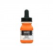 bright orange tusz akrylowy Liquitex