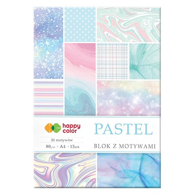 Blok z motywami Pastel Happy Color