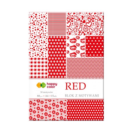Blok z motywami red Happy Color