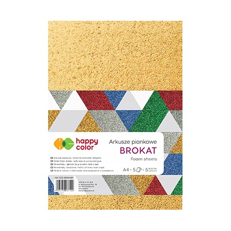 Arkusze piankowe Mix Brokat Happy Color