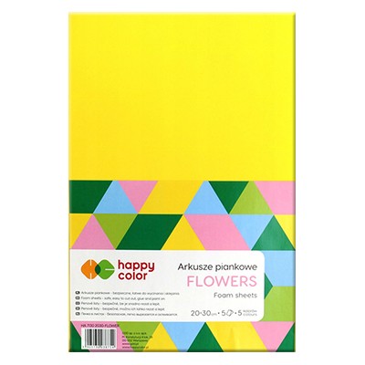 arkusze piankowe flowers happy color