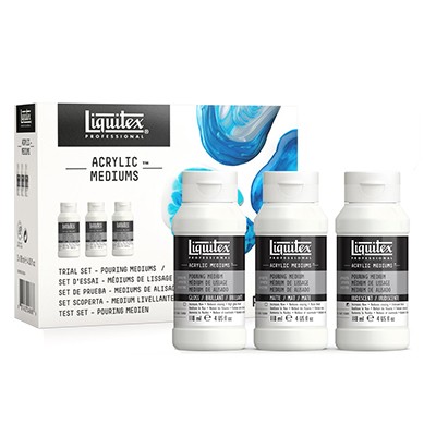 Zestaw do pouringu Trial Set Liquitex, 3 x 118 ml