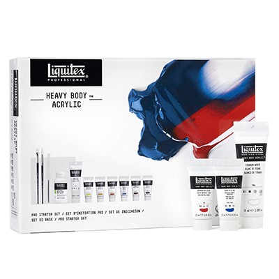 pro starter set acrylic heavy body liquitex