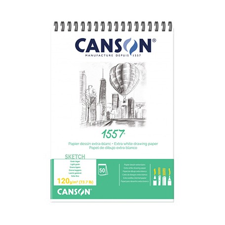 Szkicownik na spirali Canson 1557 120g