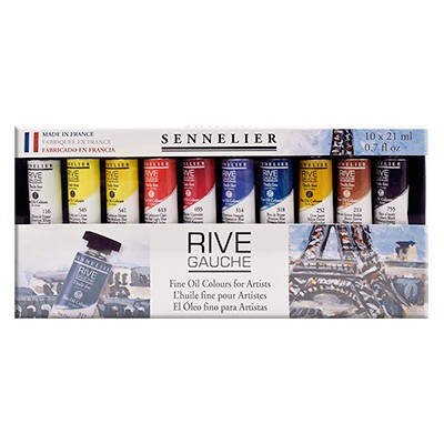 Farby olejne Rive Gauche, Sennelier 10 x 21 ml