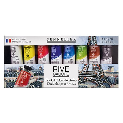 Farby olejne Rive Gauche, Sennelier 8 x 40 ml