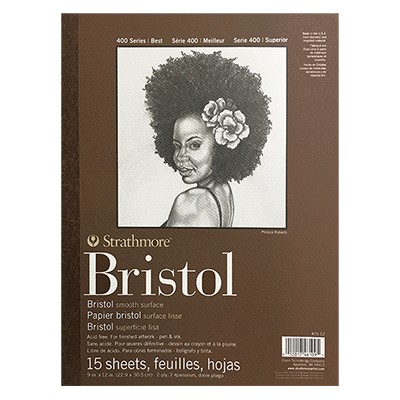 Bristol Smooth 400 series Strathmore, 23 x 30 cm