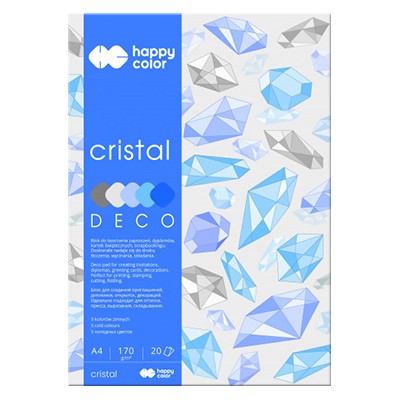 Blok DECO Cristal/Winter A4 Happy Color, 170g