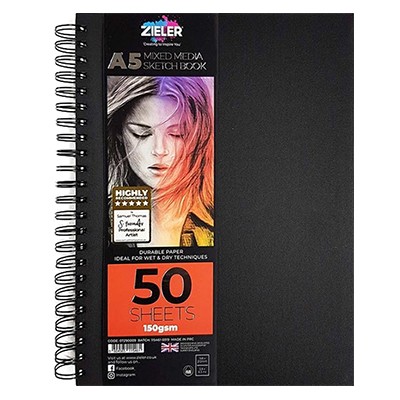 Blok Sketch Book na spirali Zieler A5