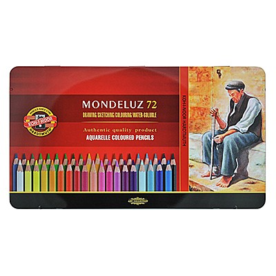 Kredki akwarelowe Mondeluz, Koh-i-Noor, 72 kolory, opak. metal