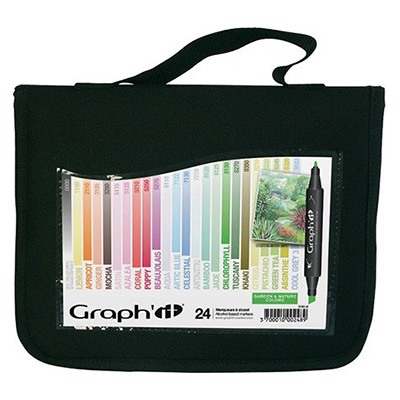 Garden, zestaw markerów Graph'it, 24 kolory