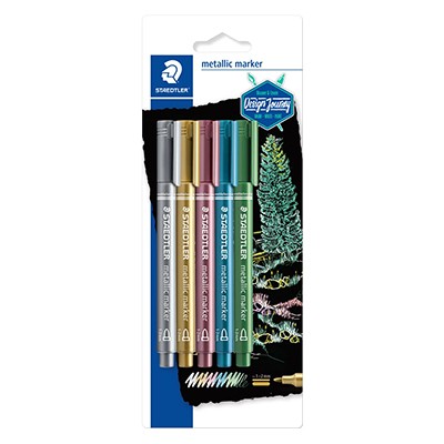 Set of 5, pisaki Metallic Marker, Staedtler, 5 sztuk