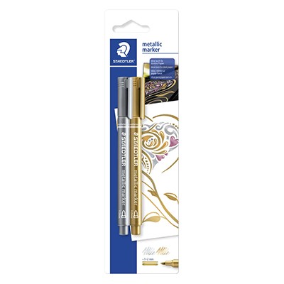 Set of 2, pisaki Metallic Marker, Staedtler, 2 sztuki