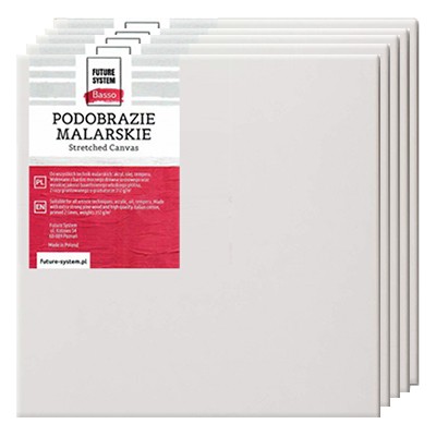 30 x 30 cm podobrazie bawełniane Basso, 5 sztuk